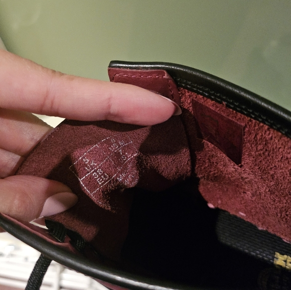 Dr Martens Red/Burgundy Boots - Picture 6 of 7